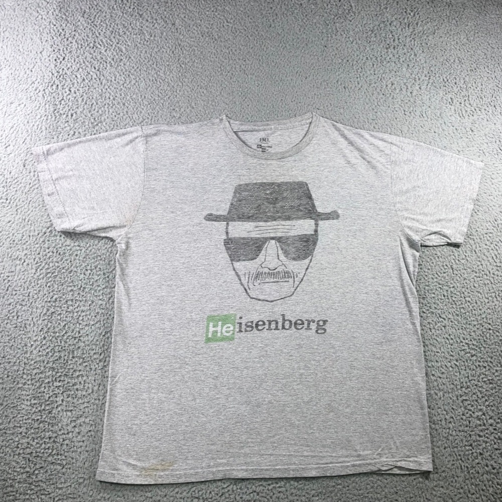IML Breaking Bad T-Shirt Mens 2XL Heisenberg Walter White Graphic Gray Promo Tee